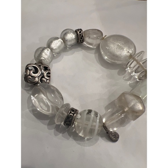 SILPADA B2311 Liquidity Crystal & Glass Stretch Bracelet - Picture 2 of 4